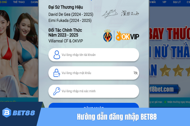 Hướng dẫn thực hiện đăng nhập BET88 chi tiết